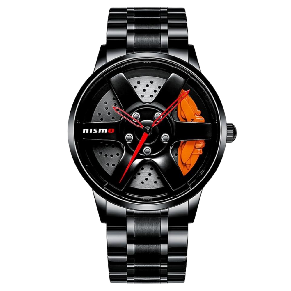 Velocity 3D Racing Rim Men’s Waterproof Quartz Watch