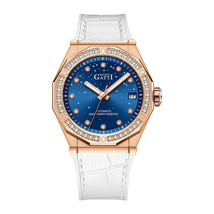 Mont Calibre White Glow Series Automatic Women Watch