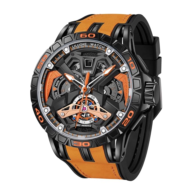 Obsidian X Men's Luxury Skeleton Quartz Watch