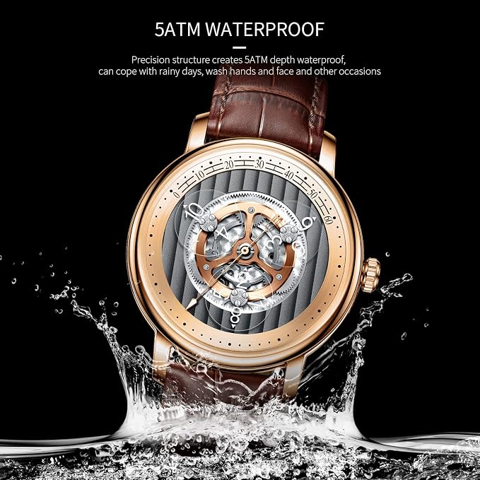 Custom Wandering Hour Watch Nautical Compass Design