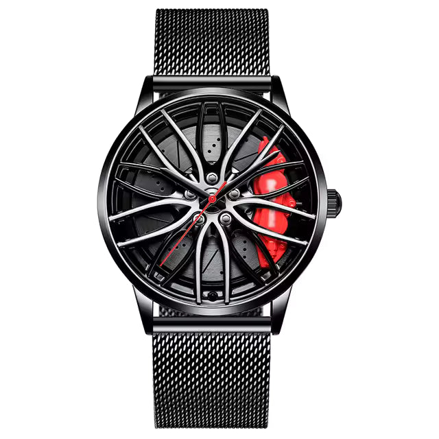 TurboRim Men's Waterproof Stainless Steel Watch