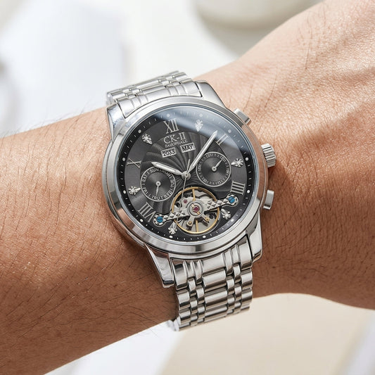 CHRONOLUX Royal Skeleton Automatic Watch