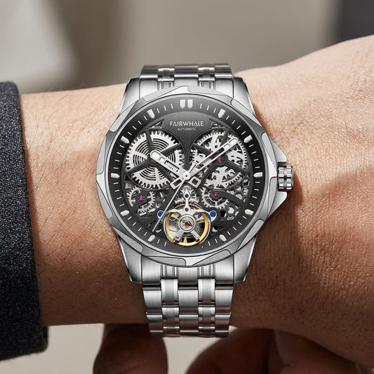 TURVEX Royal Skeleton Automatic Watch