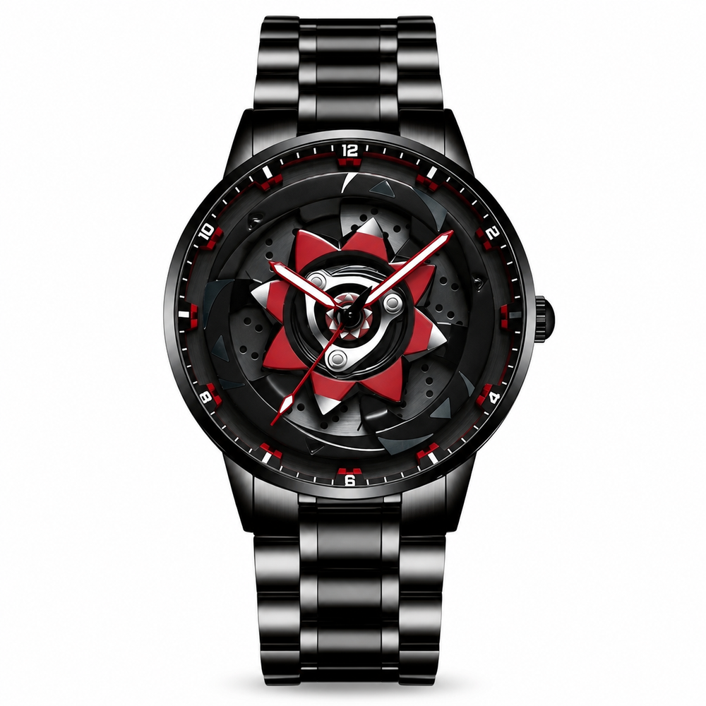 Crimson Engine Men's Luxury Wristwatch