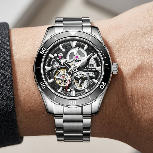 TOURVION Royal Skeleton Automatic Watch