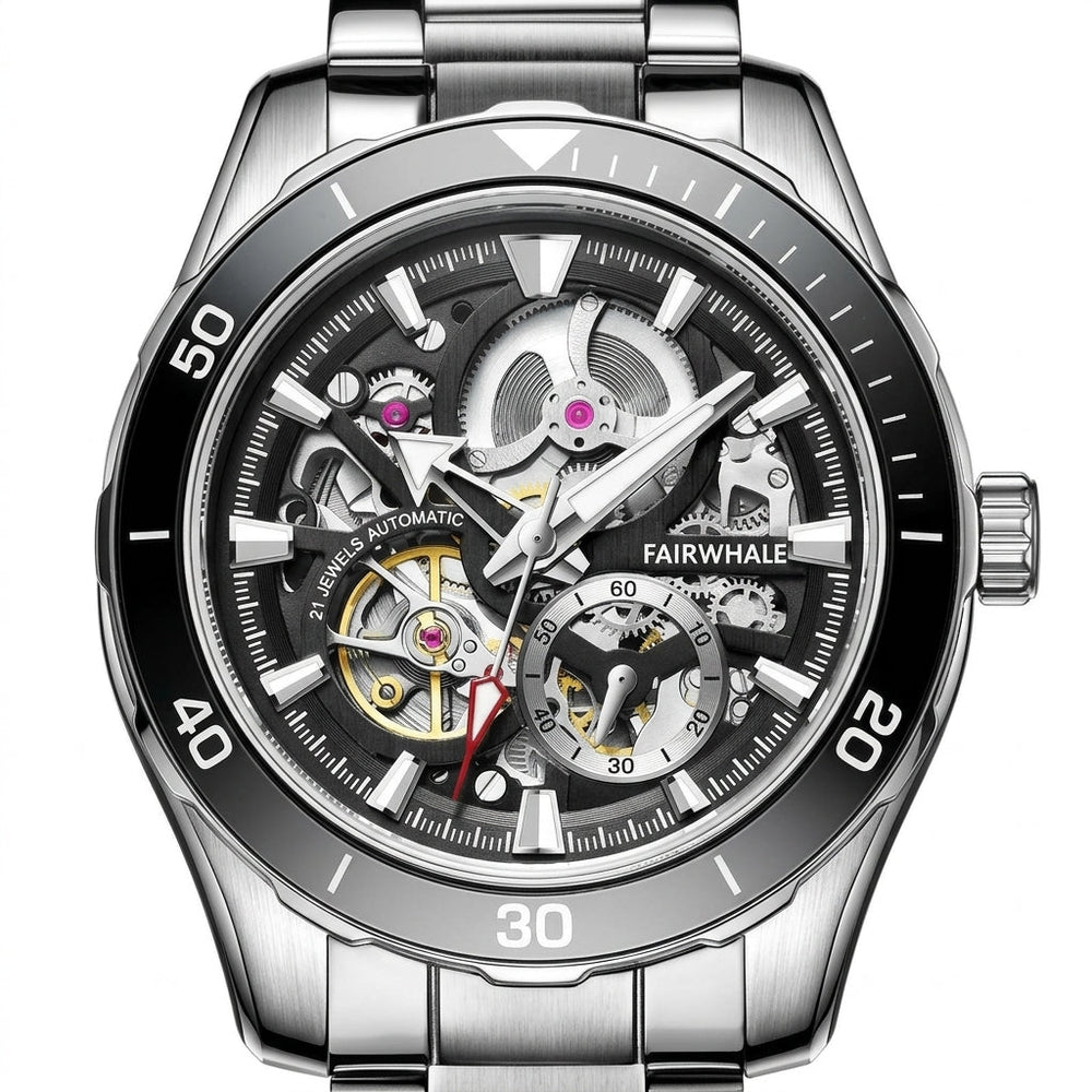 TOURVION Royal Skeleton Automatic Watch