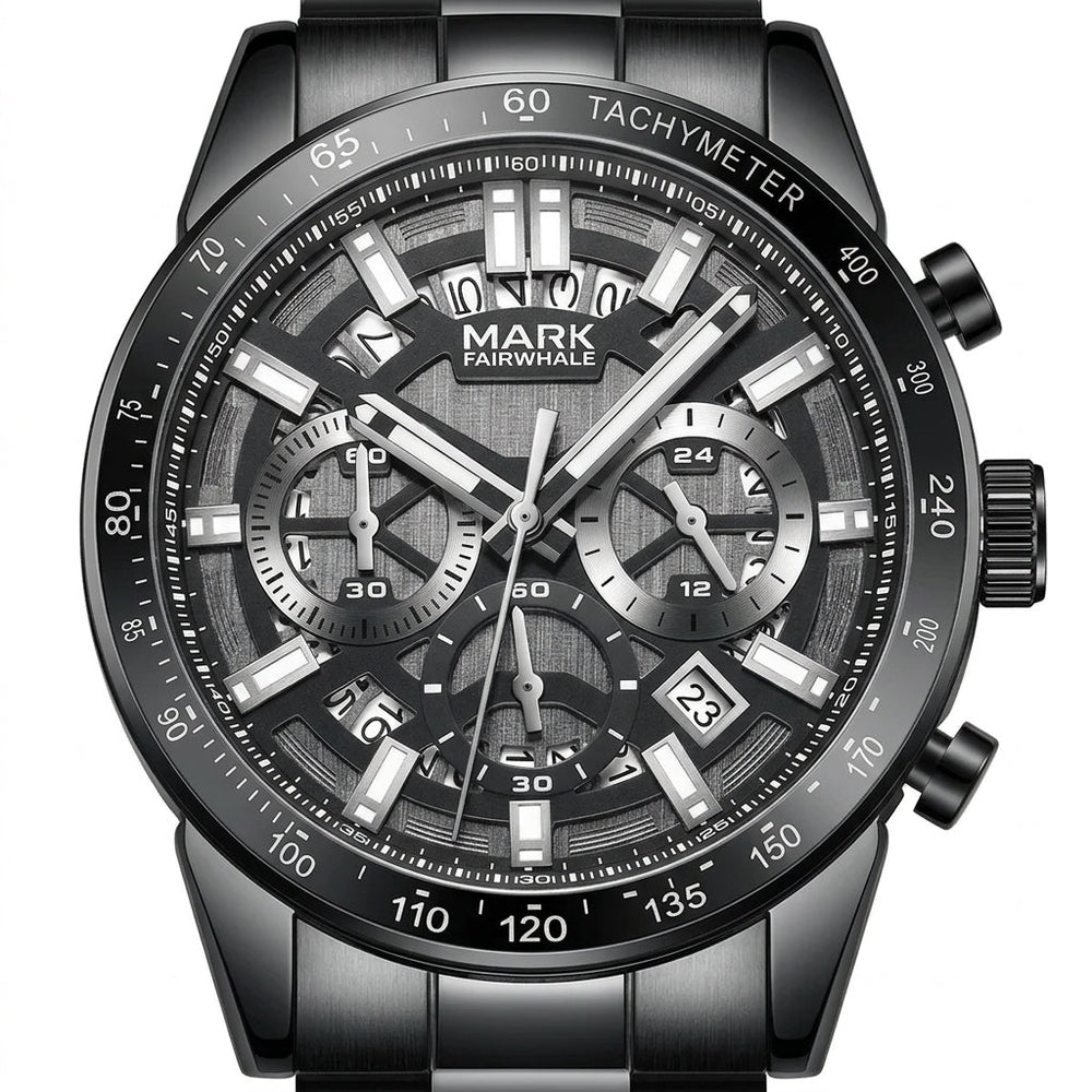 ONYXARON Royal Skeleton Automatic Watch