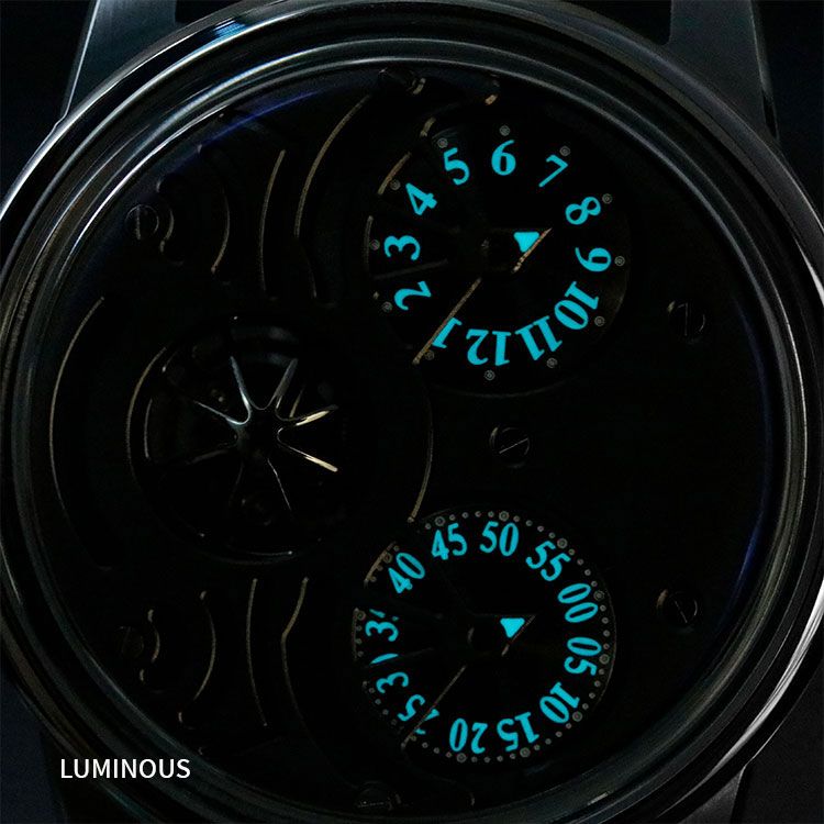 Custom Shadow Vortex Watches | Dual Dial NH35 Automatic OEM
