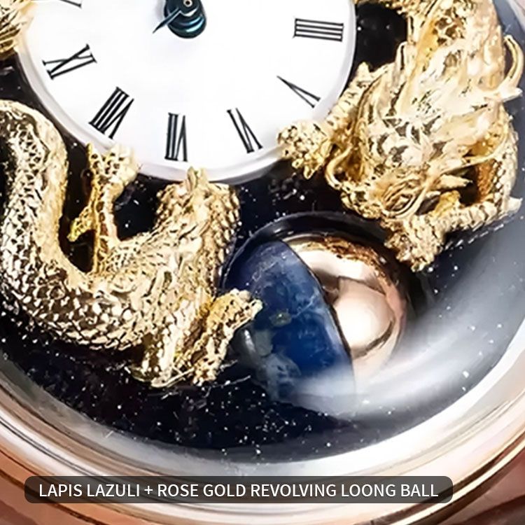 Gold Dragon Watch – Luxury Moon Phase Mechanical Caliber