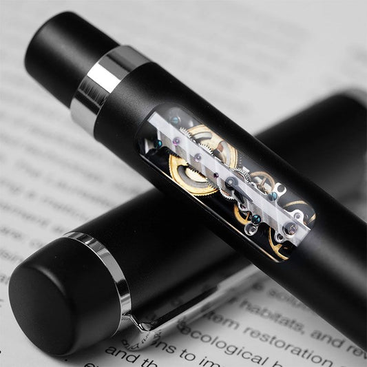 Mechanical Watch Pen with Skeleton Movement | OEM Factory