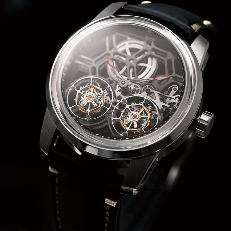 Mechanical Honeycomb Doubel Tourbillon