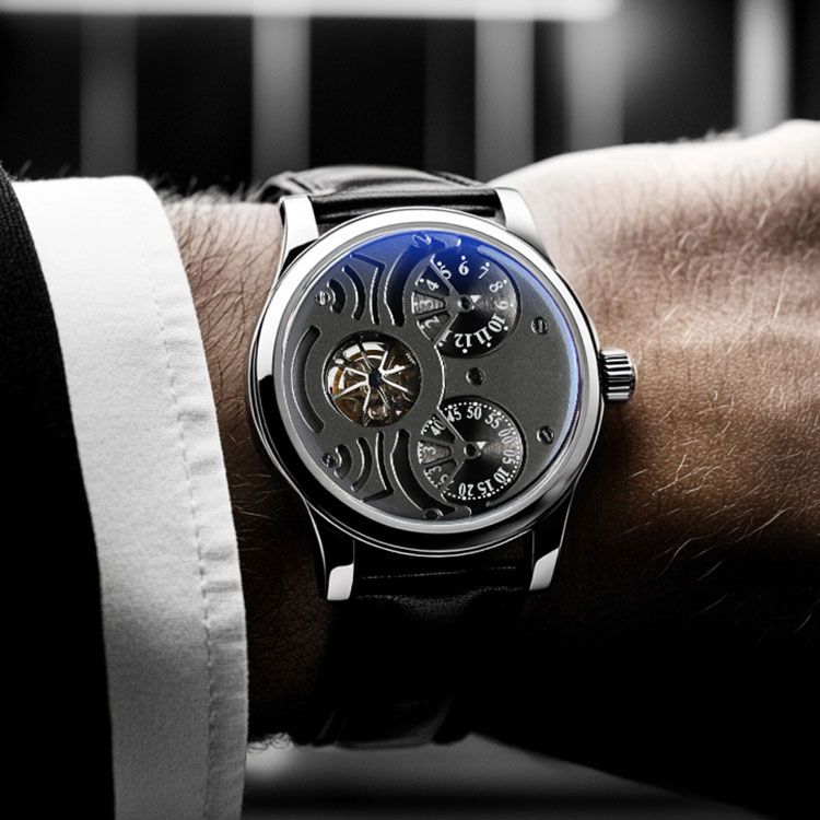 Custom Shadow Vortex Watches | Dual Dial NH35 Automatic OEM