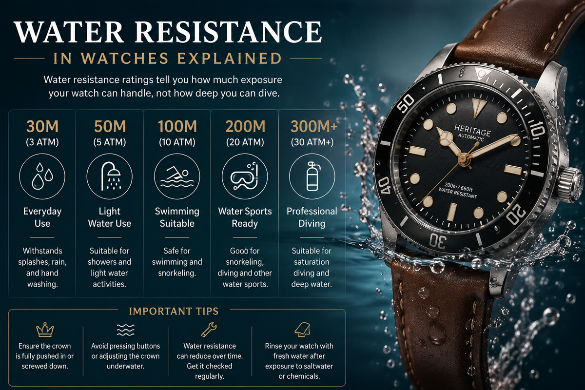 Water Resistance in Watches Explained