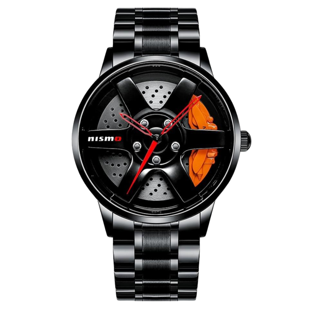 Velocity 3D Racing Rim Men’s Waterproof Quartz Watch