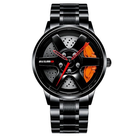 Velocity 3D Racing Rim Men’s Waterproof Quartz Watch