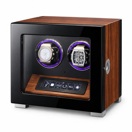MINEESI Ambassador Signature 2-Slot Luxury Automatic Watch Winder