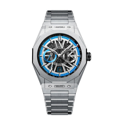 Mont Calibre Blue King Speed Stainless Steel Series Automatic Watch
