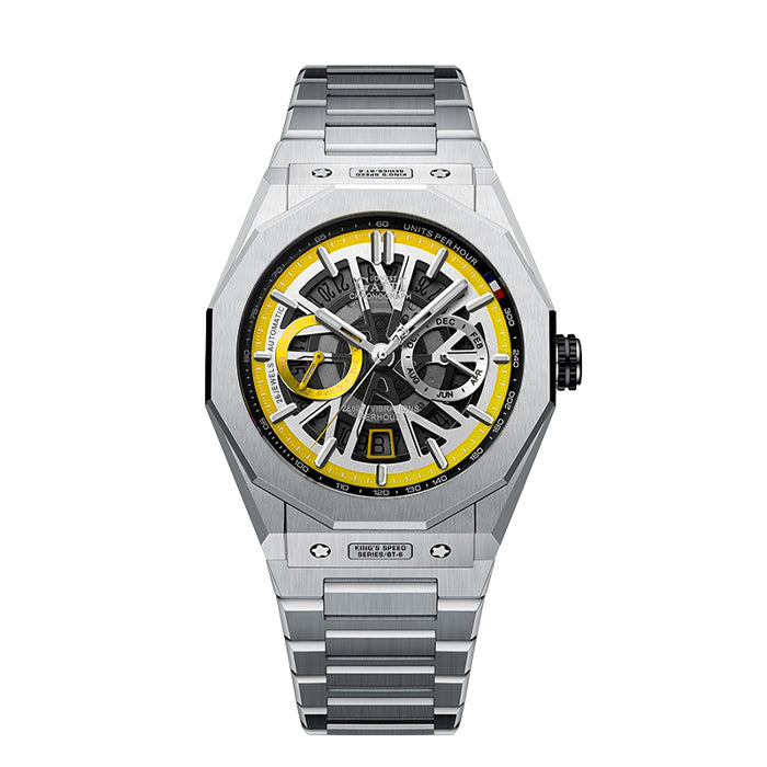 Mont Calibre Blue King Speed Stainless Steel Series Automatic Watch