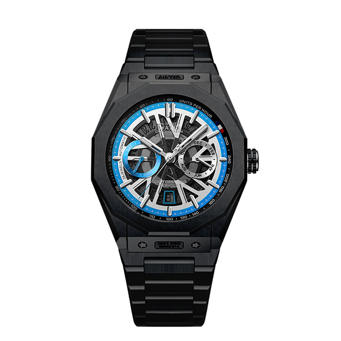 Mont Calibre Blue King Speed Stainless Steel Series Automatic Watch