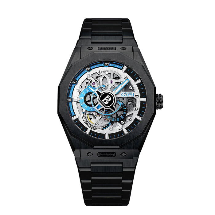 Mont Caliber Blue Super Speed Stainless Steel Automatic Watch