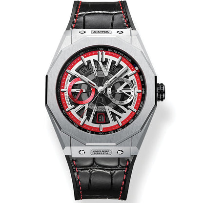 Mont Calibre Blue King Speed Leather Series Automatic Watch