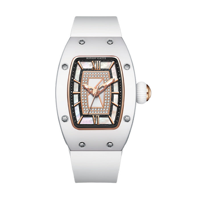 Mont Calibre White Glow Series Automatic Women Watch