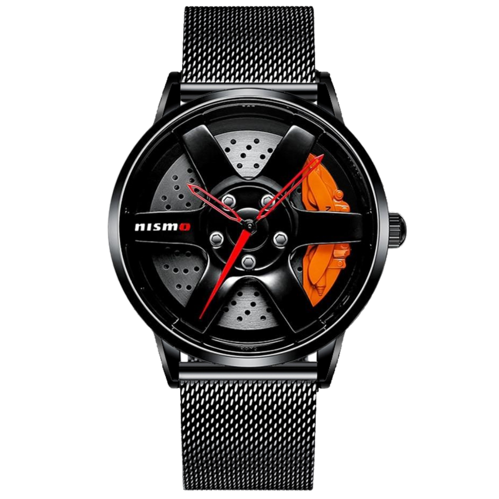 Velocity 3D Racing Rim Men’s Waterproof Quartz Watch
