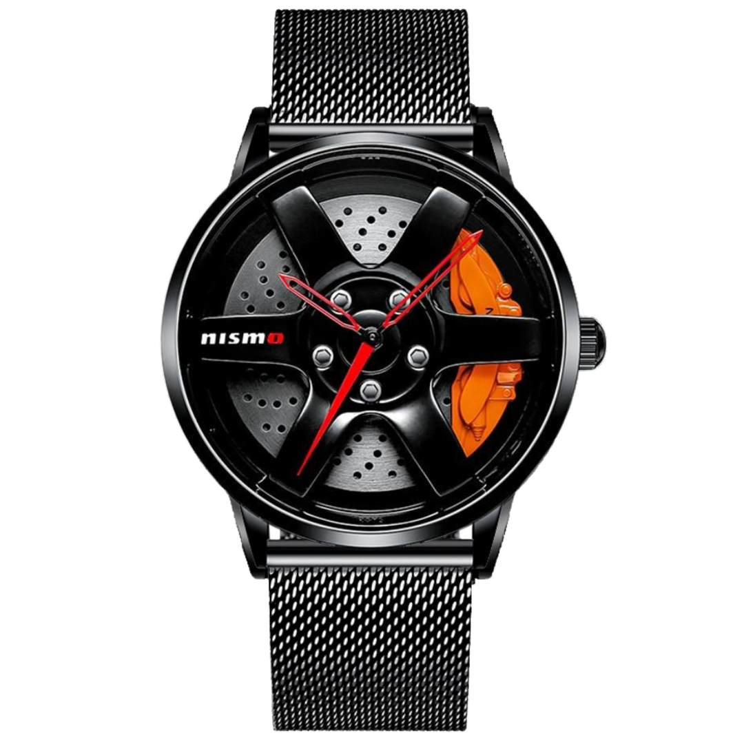 Velocity 3D Racing Rim Men’s Waterproof Quartz Watch