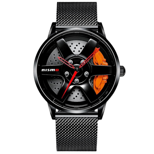Velocity 3D Racing Rim Men’s Waterproof Quartz Watch