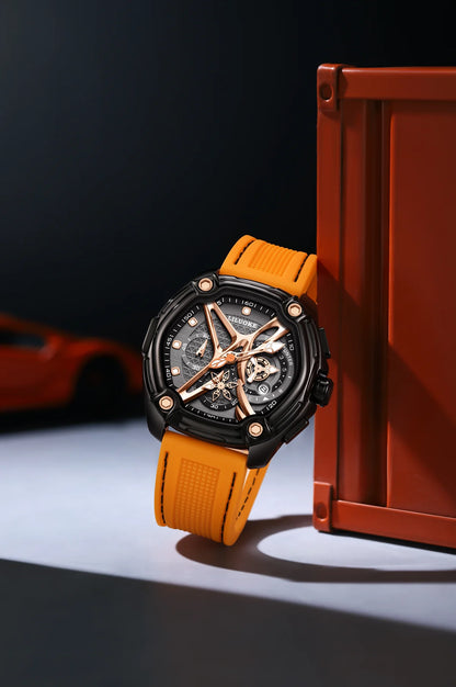 IronFrame Men's Luxury Skeleton Chronograph