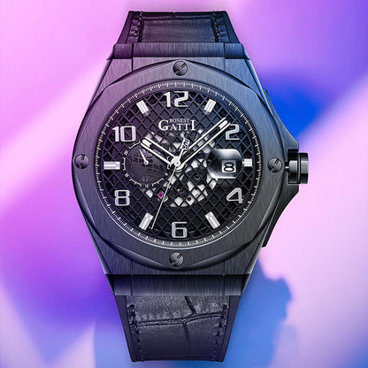 Mont Calibre Black Cosmos Series Automatic Watch