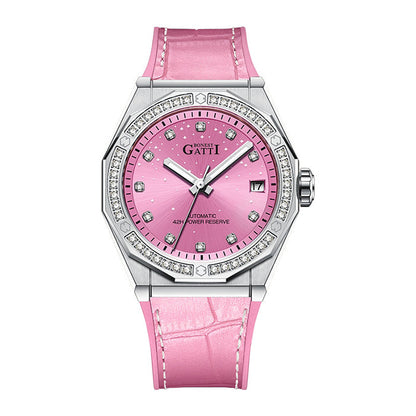 Mont Calibre White Glow Series Automatic Women Watch