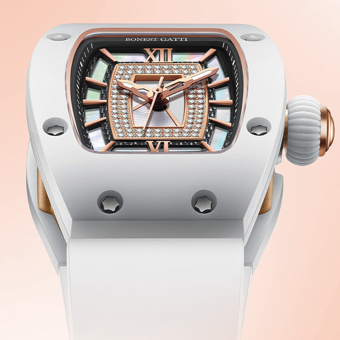 Mont Calibre White Glow Series Automatic Women Watch