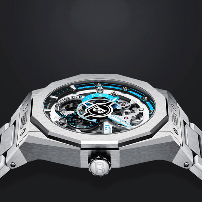 Mont Caliber Blue Super Speed Stainless Steel Automatic Watch