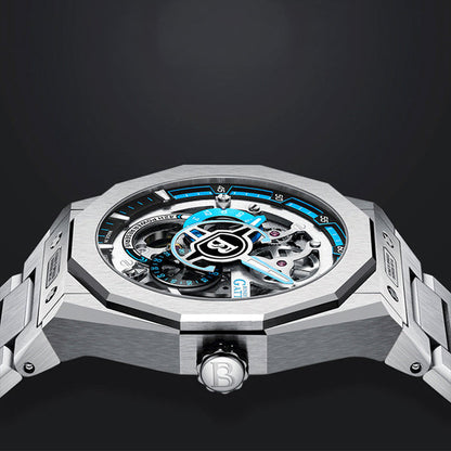 Mont Caliber Blue Super Speed Stainless Steel Automatic Watch