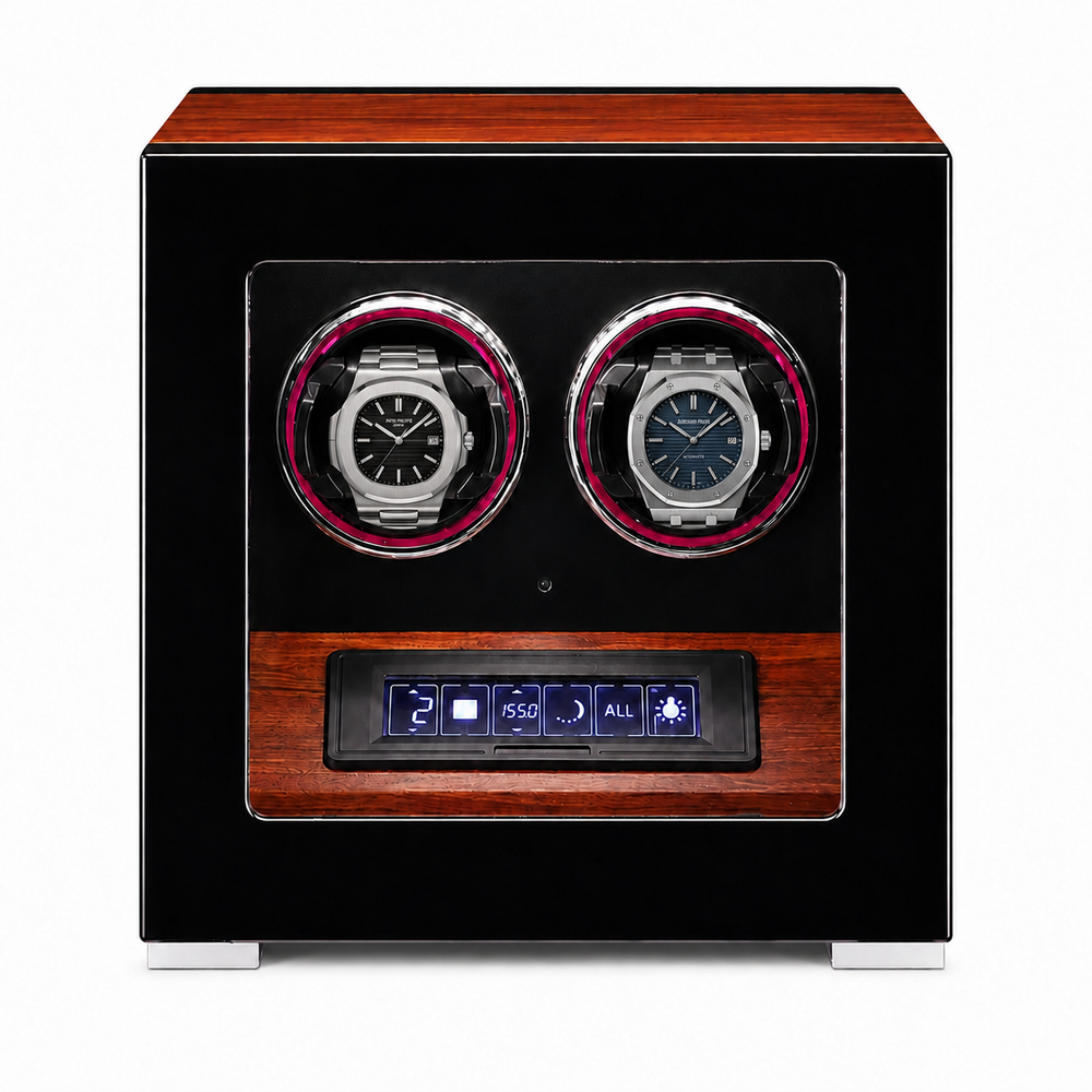 MINEESI Ambassador Signature 2-Slot Luxury Automatic Watch Winder