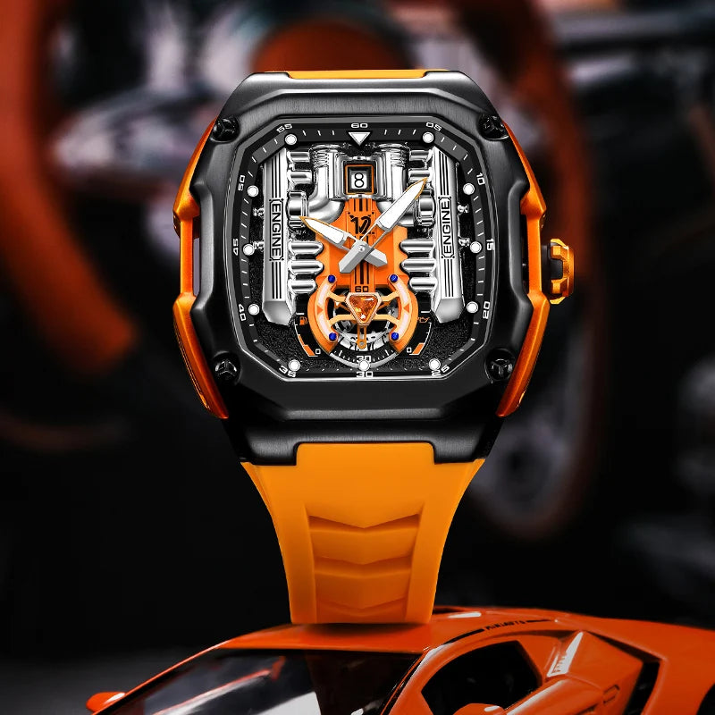 Phantom V12 Engine Men's Luxury Watch