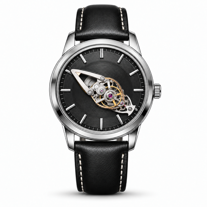 Premium Wandering Hour Mechanical Watch with Luminous Spaceship Pointer