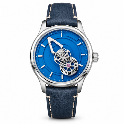 Premium Wandering Hour Mechanical Watch with Luminous Spaceship Pointer