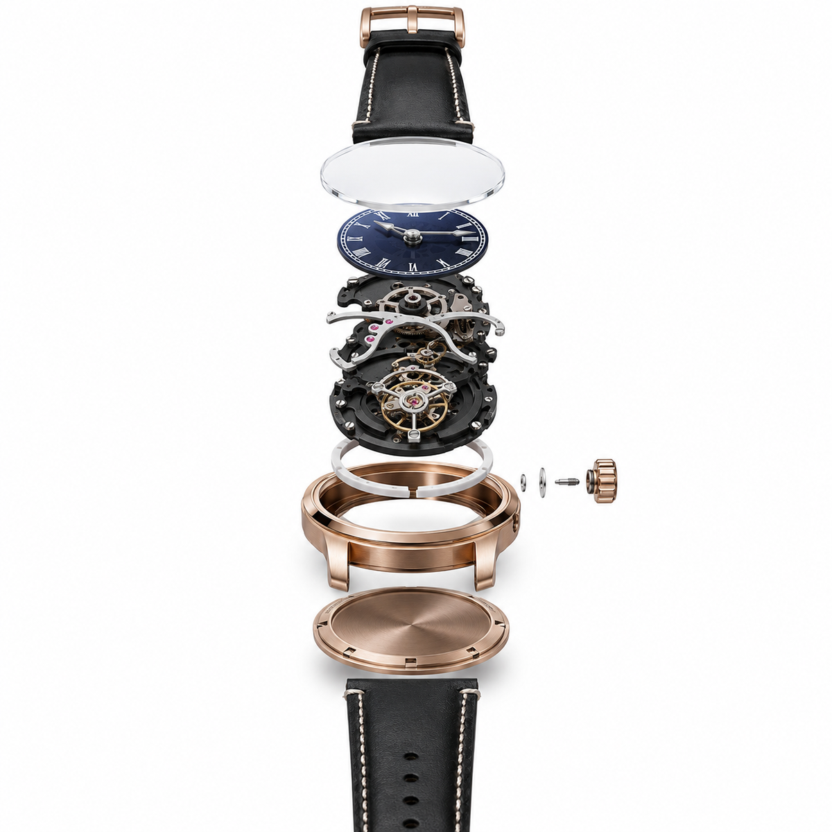 In-House Skeleton Watch Factory | Rose Gold New Classic OEM