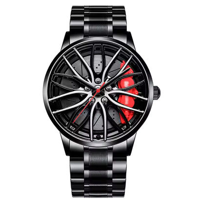 TurboRim Men's Waterproof Stainless Steel Watch