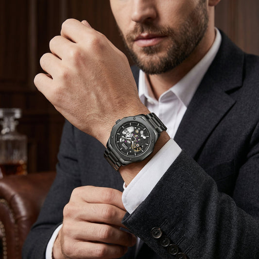 AUREXIS Royal Skeleton Automatic Watch