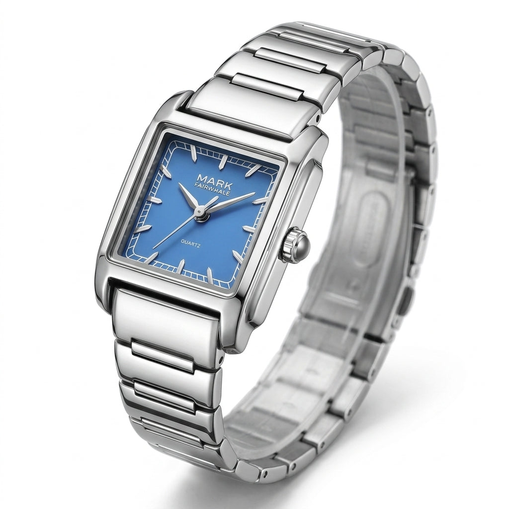 Clean Blue Square Elegance