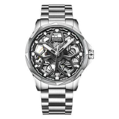 AURENX Royal Skeleton Automatic Watch