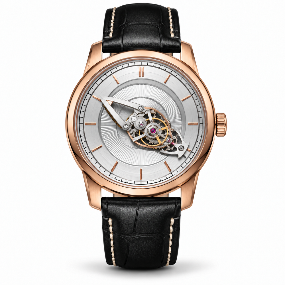 Premium Wandering Hour Mechanical Watch with Luminous Spaceship Pointer