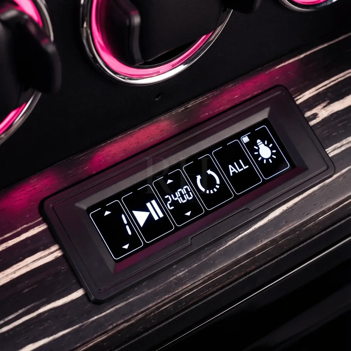 MINEESI Ambassador Signature Ebony Wood Automatic Watch Winder