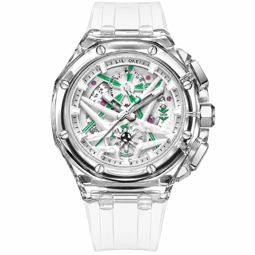 Vortex Skeleton Men's Luxury Chronograph Watch