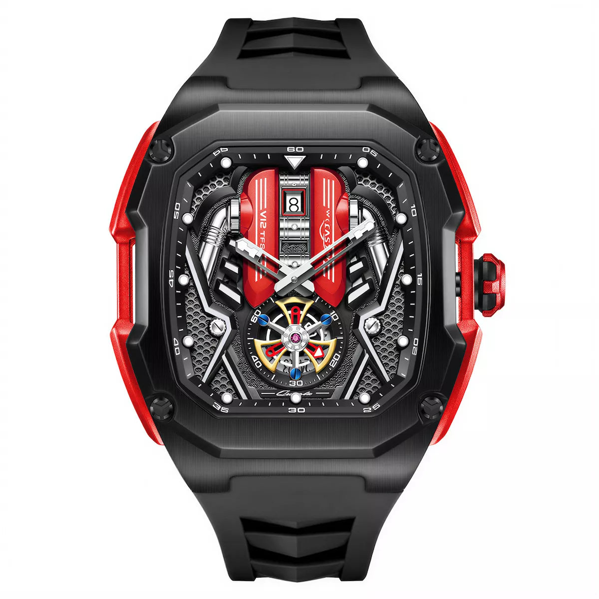 Redline X Men's Luxury Skeleton Watch
