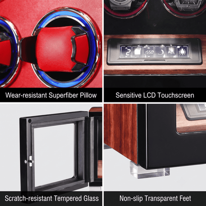 MINEESI Ambassador Signature 2-Slot Luxury Automatic Watch Winder