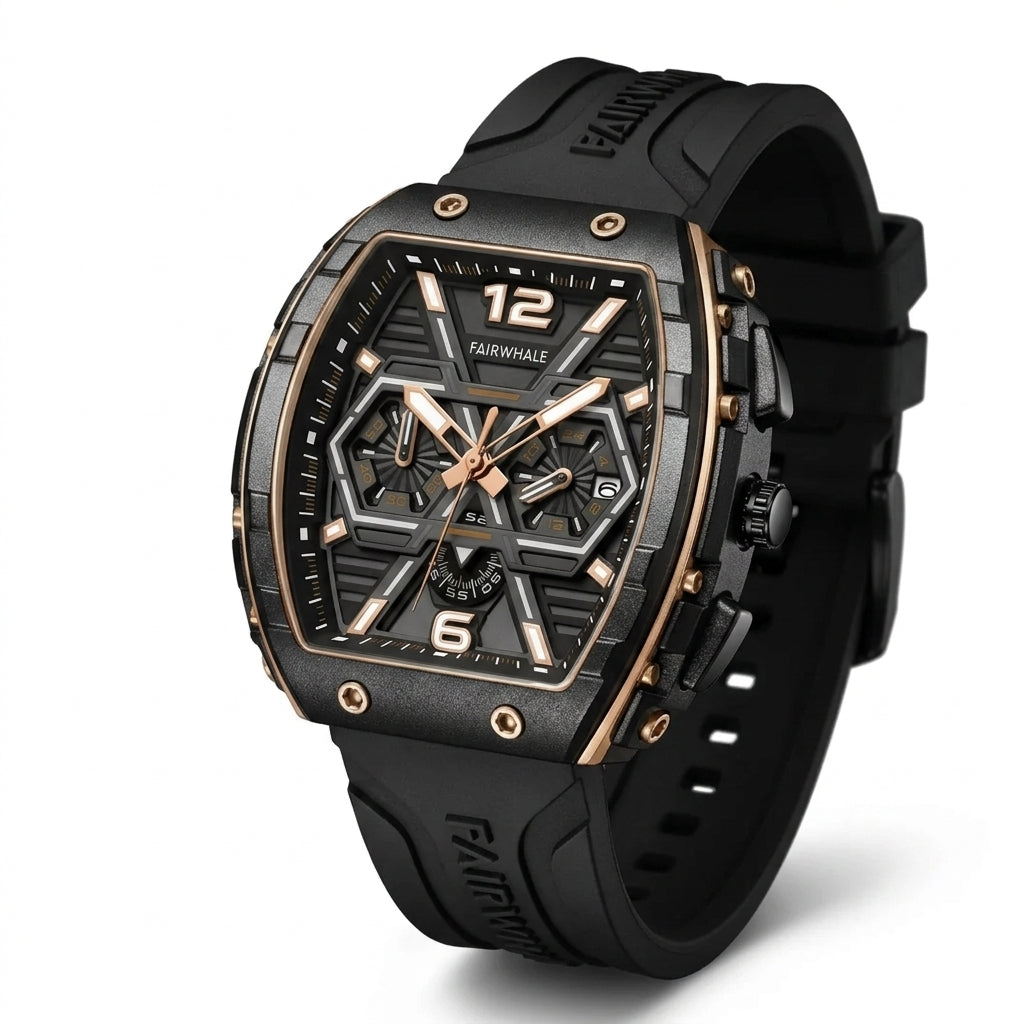 CLIREDOX Vintage  Royal Skeleton Automatic Watch